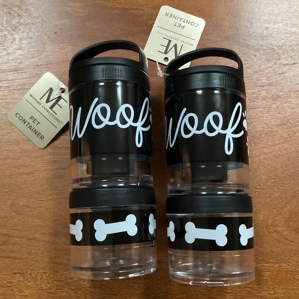 Modern Expressions Pet Container Bundle of 2 NWT